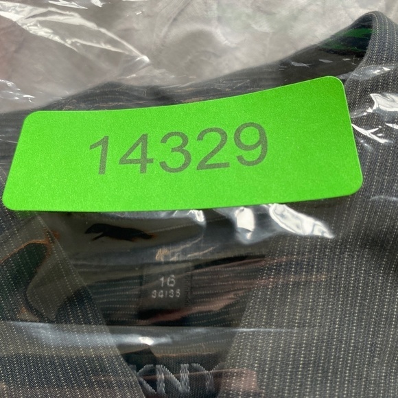 DKNY Men's Charcoal Pinstriped Long Sleeve Button Up Shirt‎ Size 16 (34/35) - Picture 13 of 13